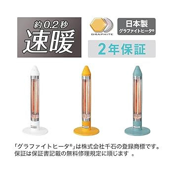 Amazon.co.jp: コイズミ グラファイトヒーター 600/300W しろ